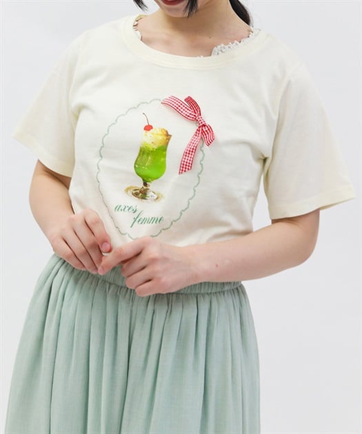 レトロスイーツプリントＴシャツ【予約】