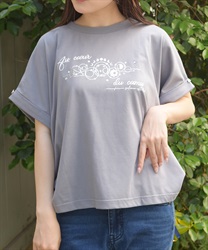接触冷感エトワールＴシャツ(チャコール-F)