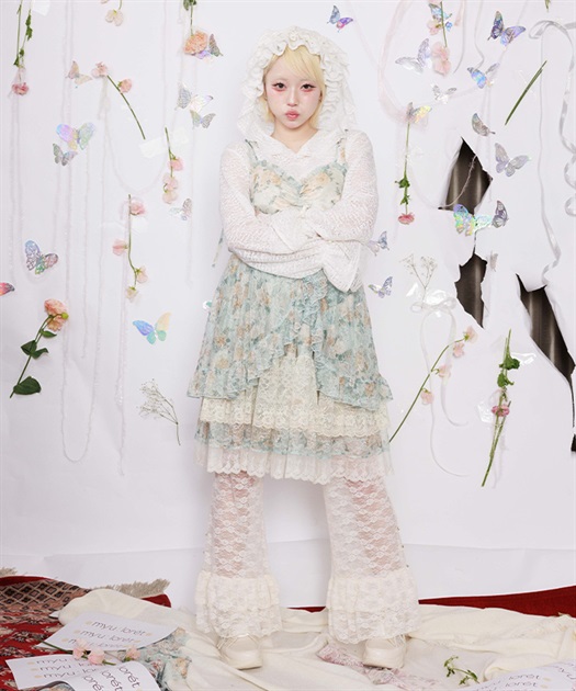 ペチ付レースフリルパンツ