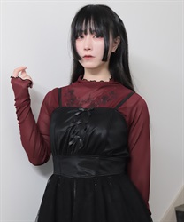 ハートローズシアートップス【予約】(ワイン-M)
