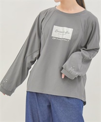 アソートロゴドルマンＴシャツ(チャコール-F)