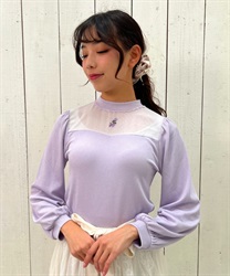 ローズ刺繍ビスチェ切替プルオーバー