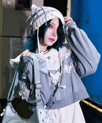 レースリボンカットプル【2点10%OFF対象商品】(ブルーグレー-M)