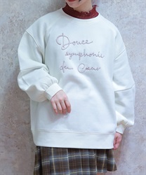 ジップ裏起毛ロゴトレーナー【WEB先行販売】(生成り-F)