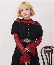 アソート柄シアートップス【予約】(ワイン-M)