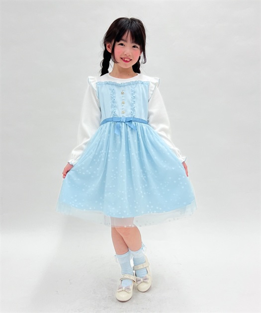 kidsオーロラ星柄チュールワンピース | outlet | axes femme kidsオーロラ星柄チュールワンピース | outlet | axes femme