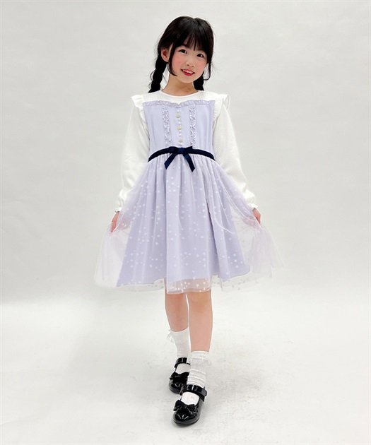kidsオーロラ星柄チュールワンピース | outlet | axes femme kidsオーロラ星柄チュールワンピース | outlet | axes femme
