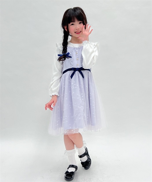 kidsオーロラ星柄チュールワンピース | outlet | axes femme kidsオーロラ星柄チュールワンピース | outlet | axes femme