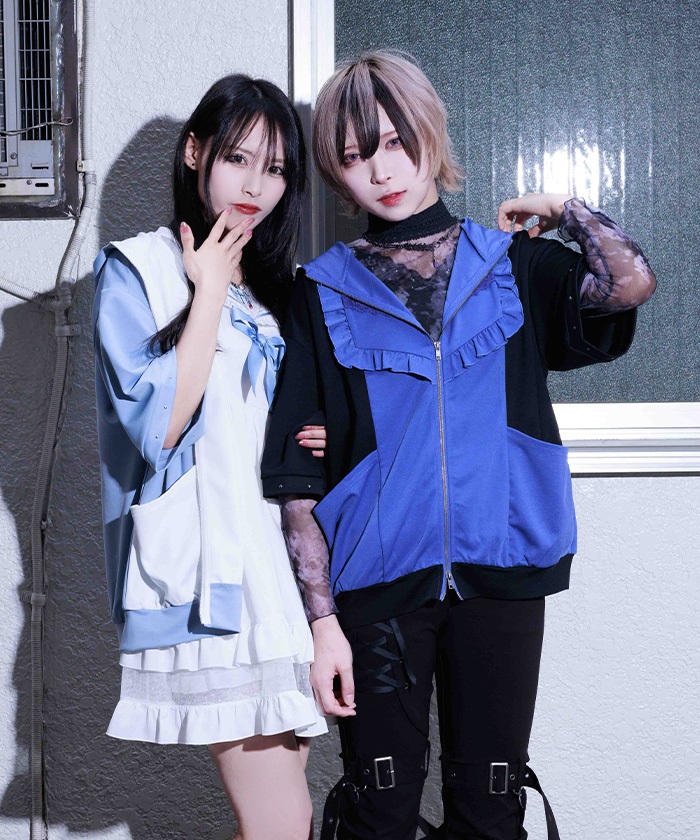 バイカラーフリルパーカー | NIBBLE POISON | axes femme 公式