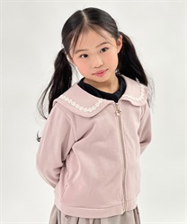 ベリー刺しゅうブルゾン(ピンク-120cm)
