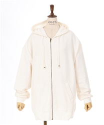 ジップ付裏起毛ロングパーカー | レディース服・レディース ジップ付裏起毛ロングパーカー | レディース服・レディース