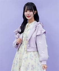 メニーリボンフリルパーカー