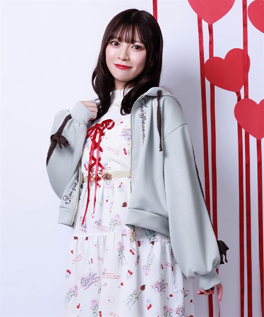 トーションレース刺繍パーカー【予約】 | axes femme | axes femme