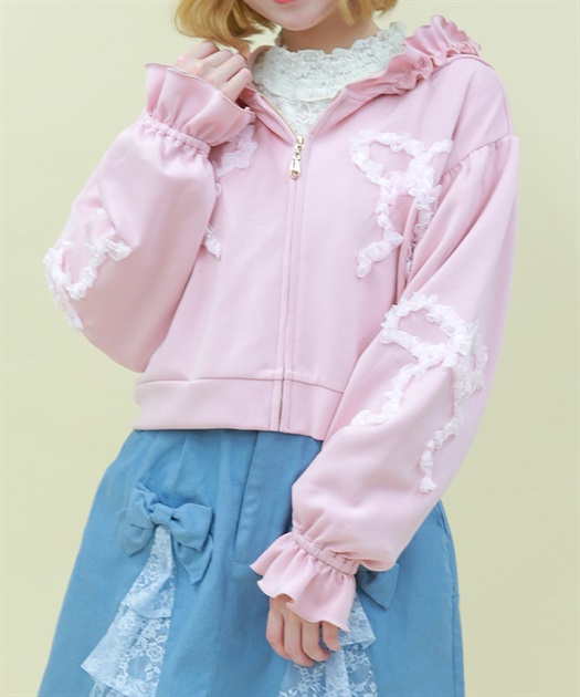 リボンフリルパーカー | axes femme online shop