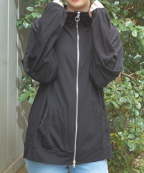 ＵＶカットロングパーカー【予約】(黒-F)