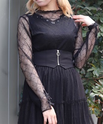 Ｗリボンシアーインナー(黒-F)