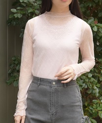 Ｗリボンシアーインナー(ピンク-F)