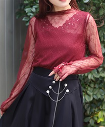 マットリボンチュールインナー【WEB先行販売】(ワイン-F)
