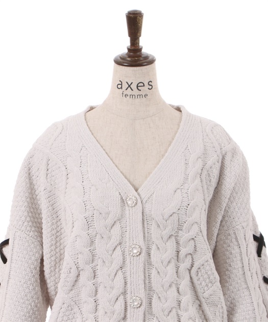 モールヤーンニットカーデ | outlet | axes femme online shop モールヤーンニットカーデ | outlet | axes femme online shop