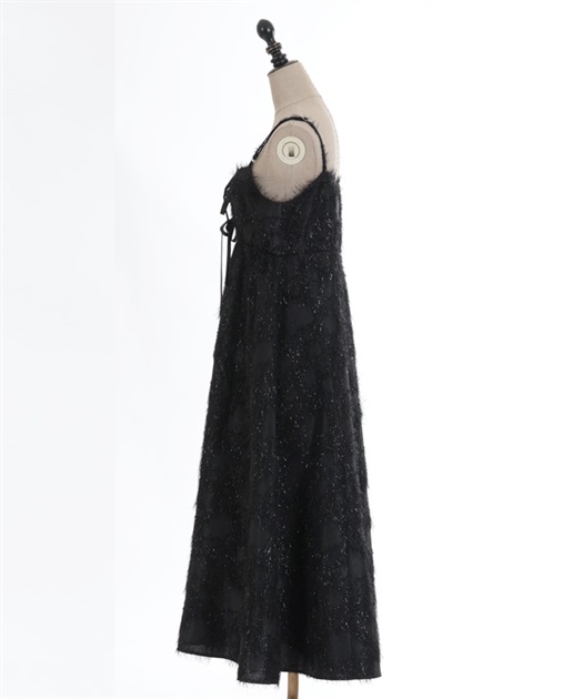 新品 axes femme Nostalgie レース襟付ジャガードワンピース