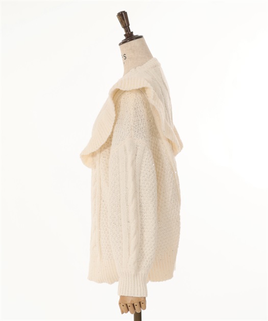 スパンコール×ラメニット | outlet | axes femme online shop