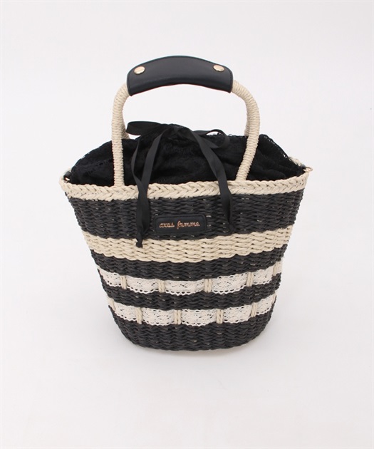ペーパー×レースかごバッグ | outlet | axes femme online shop