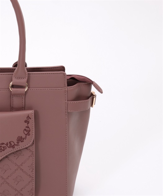 鍵モチーフ付型押しA4トート | outlet | axes femme online shop 鍵モチーフ付型押しA4トート | outlet | axes femme online shop