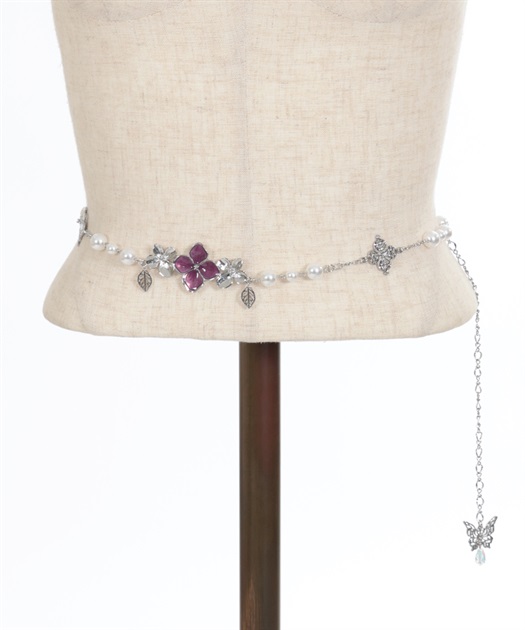 紫陽花×パールチェーンベルト | outlet | axes femme online shop 紫陽花×パールチェーンベルト | outlet | axes femme online shop