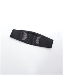ローズ刺繍コルセットベルト | outlet | axes femme online shop