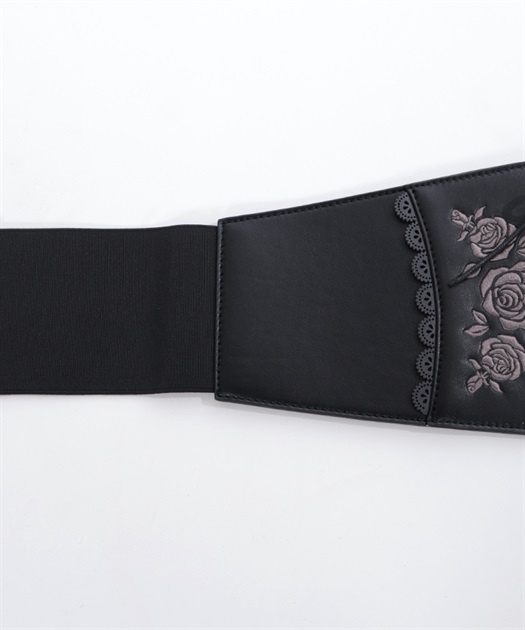 ローズ刺繍コルセットベルト | outlet | axes femme online shop