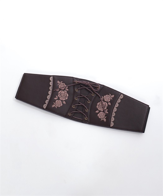 ローズ刺繍コルセットベルト | outlet | axes femme online shop