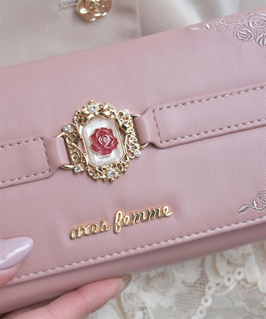 薔薇封入モチーフ長財布 | axes femme | axes femme online shop
