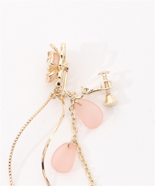 桜モチーフステンドイヤリング | outlet | axes femme online shop