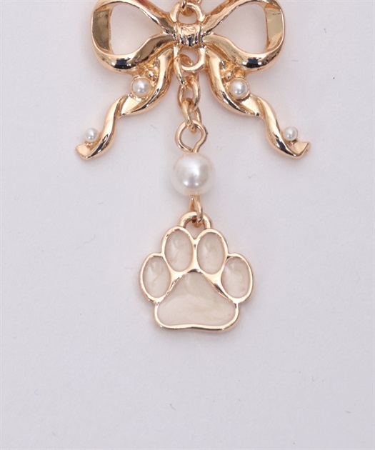 猫モチーフ×リボンイヤリング | outlet | axes femme online shop