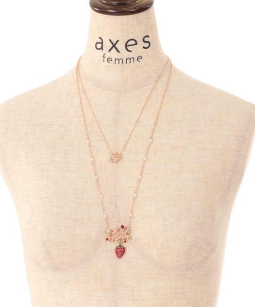 いちごモチーフネックレス【期間限定価格】 | outlet | axes いちごモチーフネックレス【期間限定価格】 | outlet | axes