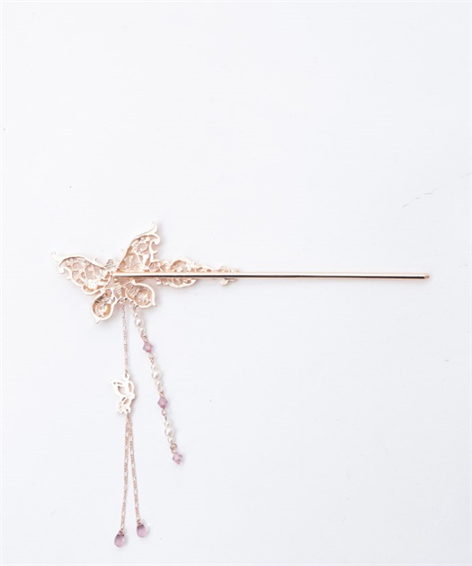 薔薇装飾蝶々かんざし | レディース服・レディースファッション 薔薇装飾蝶々かんざし | レディース服・レディースファッション