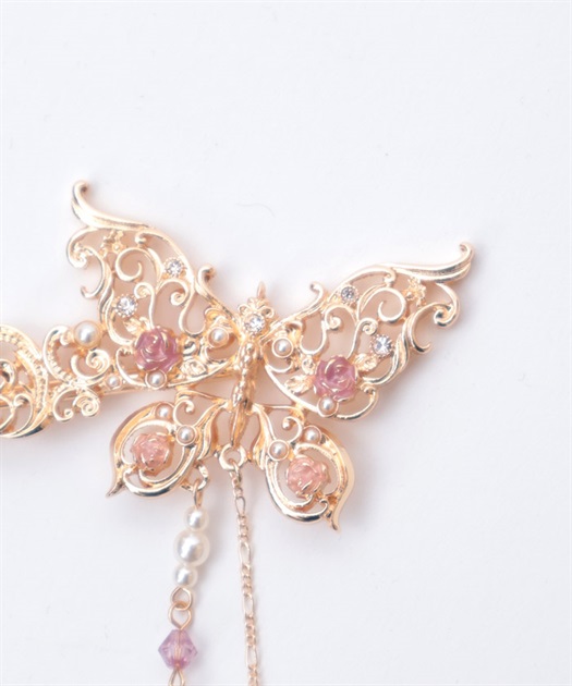 薔薇装飾蝶々かんざし | axes femme | axes femme online shop