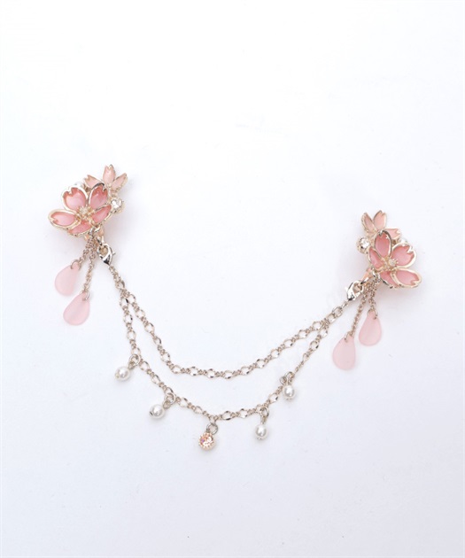 桜モチーフ襟クリップ＆イヤリング【予約】 | axes femme | axes femme