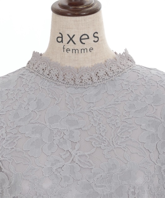 チュール袖レーストップス【10%OFF対象商品】 | レディース服 チュール袖レーストップス【10%OFF対象商品】 | レディース服