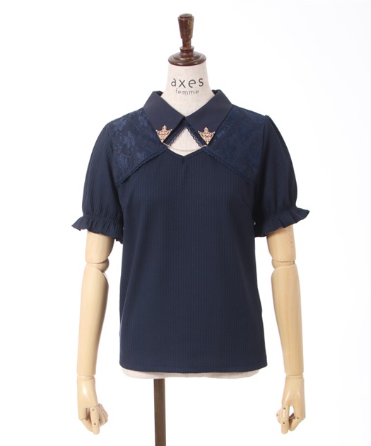 チェーン付リブトップス | outlet | axes femme online shop