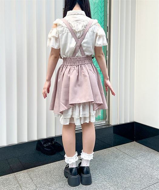 サス付バックフリルミニスカート | レディース服・レディース サス付バックフリルミニスカート | レディース服・レディース