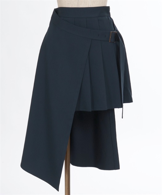 ラップデザインプリーツスカート | outlet | axes femme online shop ラップデザインプリーツスカート | outlet | axes femme online shop
