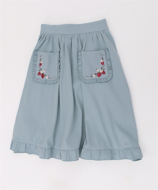kidsいちご刺繍ポケットサス付スカート | outlet | axes femme