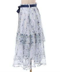 ストライプローズ柄スカート | outlet | axes femme online shop