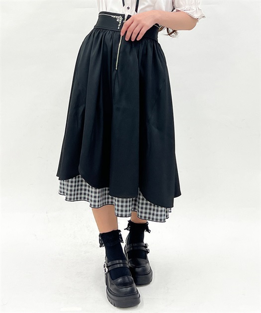 ハーフジップ×フリルスカート | outlet | axes femme online shop ハーフジップ×フリルスカート | outlet | axes femme online shop