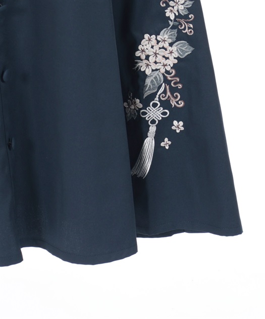 Zipper Design Skirt with Suspenders – axes femme from JAPAN