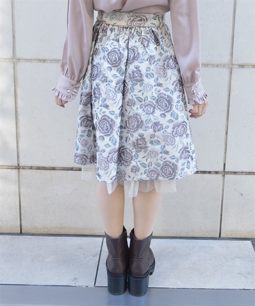 ジャカードリボン付スカート | レディース服・レディース ジャカードリボン付スカート | レディース服・レディース