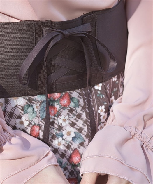 ストロベリーチェック柄スカート【期間限定価格】 | axes femme ストロベリーチェック柄スカート【期間限定価格】 | axes femme