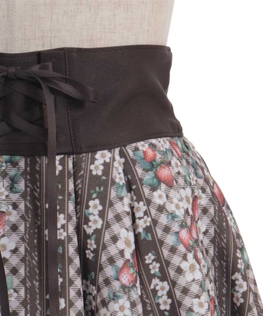 ストロベリーチェック柄スカート【期間限定価格】 | axes femme ストロベリーチェック柄スカート【期間限定価格】 | axes femme