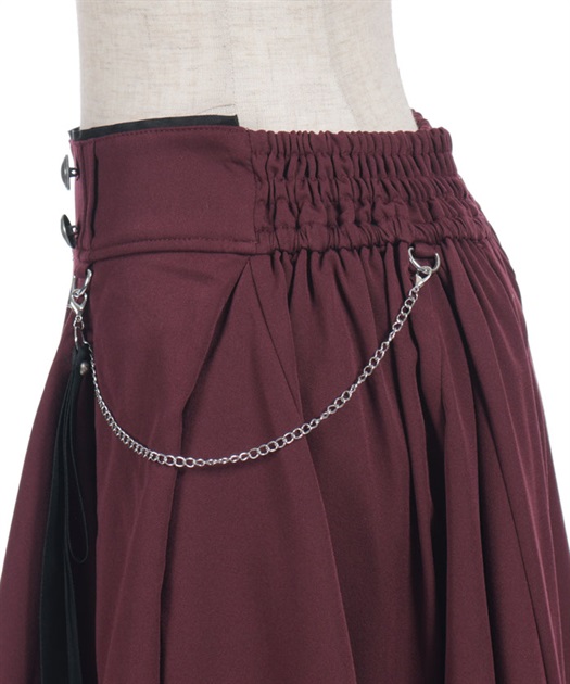 チェーンリボン付イレヘムスカート | axes femme online shop